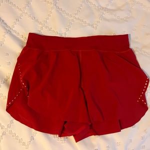 *NEW Find your Pace Red Shorts Lululemon